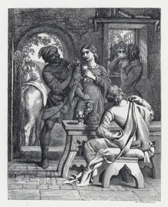 Illustration pour le poème de Tennyson, La Princesse (gravure) - Daniel (after) Maclise