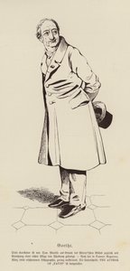 Johann Wolfgang von Goethe, poète et dramaturge allemand - Daniel (after) Maclise