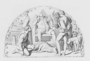 Shakespeare, Le Juge (gravure) - Daniel (after) Maclise