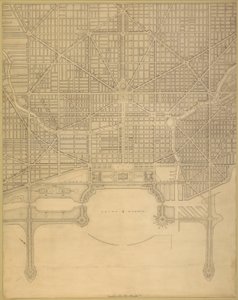 Planche 110 du Plan de Chicago, 1909 : Chicago. Plan du système complet de rues - Daniel Burnham