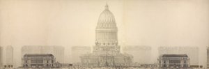 Plan de Chicago, 1909: Chicago. Élévation montrant le groupe de bâtiments - Daniel Burnham