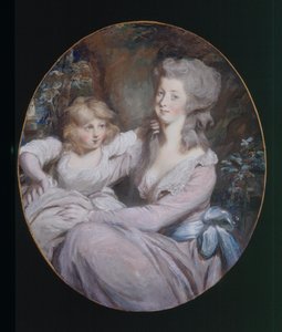 Margaret "Peggy" Arnold et sa fille Sophia, vers 1787