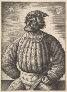Portrait de Kunz von der Rosen, ca. 1515-1518 - Daniel Hopfer