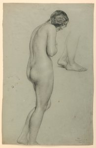 Dessin, Nu féminin, 1858 - Daniel Huntington