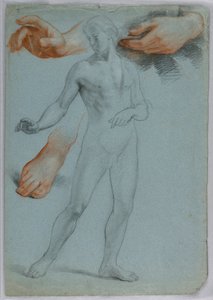 Dessin, Nu masculin debout, Separ, 1858