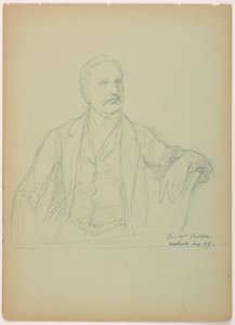 Dessin, M. Sheldon assis - Daniel Huntington