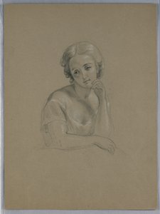 Dessin, étude possible pour "Marth", 1860 - Daniel Huntington