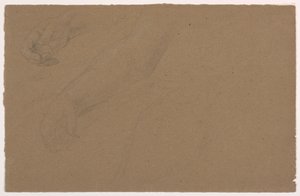 Dessin, études de la main droite, 1850-60 - Daniel Huntington