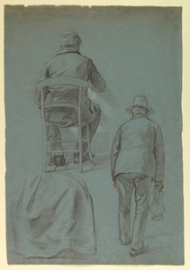 Dessin, draperie de jupe pour Mme Sheppard Gandy, 1859
