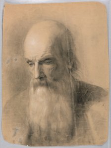 Dessin, étude pour "A Lesson in Ch", 1863 - Daniel Huntington