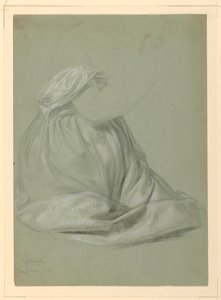 Dessin, étude pour "Une Madeleine", D, 19 novembre 1852 - Daniel Huntington