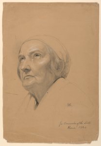 Dessin, étude pour la "Communion des malades", 1844 - Daniel Huntington