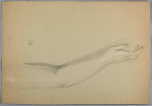 Dessin, étude pour le double de "C", 1850 - Daniel Huntington