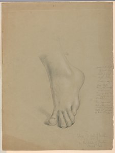 Dessin, étude pour le duplicata de "Christiana", mars 1850 - Daniel Huntington