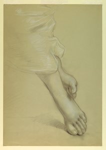 Dessin, étude pour "Justice et Pe", 1878 - Daniel Huntington