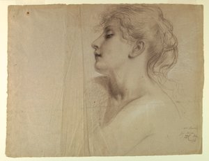 Dessin, étude pour " Justice et Pe ", 7 juillet 1878 - Daniel Huntington
