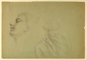 Dessin, étude pour "Justice et Paix", 1886 - Daniel Huntington
