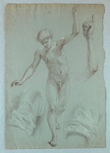 Dessin, étude pour "Le rêve de Mercy", 1857-58 - Daniel Huntington