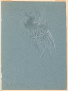 Dessin, étude pour "Le rêve de Mercy", 1857 - Daniel Huntington