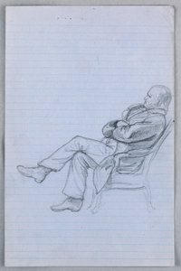 Dessin, étude pour le "Groupe scientifique", 1858 - Daniel Huntington