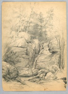 Chutes du ruisseau des artistes, North Conway, New Hampshire - Daniel Huntington