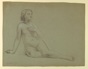 Femme nue, étude pour "Le Rêve de la Miséricorde" - Daniel Huntington