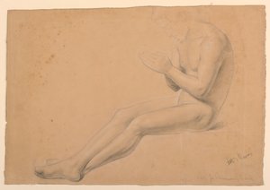 Étude de figure pour "Communion des malades" - Daniel Huntington