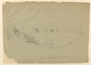 Esquisse de paysage, Walker Pond, New Hampshire - Daniel Huntington
