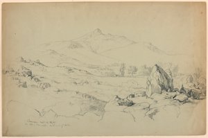 Mont Chocorua depuis la colline près de Tamworth, au sud-ouest du lac - Daniel Huntington