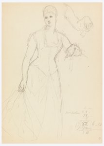 Esquisse pour un portrait de Bella Worsham