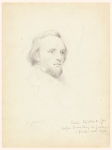 Esquisse de la tête de Peter Richards pour son portrait - Daniel Huntington