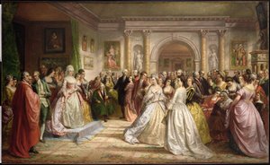La Cour républicaine (Réception de Lady Washington) 1861