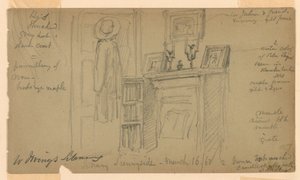 La bibliothèque de Washington Irving à Sunnyside - Daniel Huntington