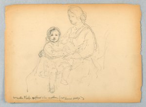 Le Neveu de William Walter Phelps et sa Mère, Mme Steuart Dodge - Daniel Huntington