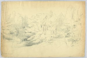 Scène boisée - West Campton, New Hampshire - Daniel Huntington