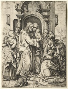 Le Christ quittant sa mère - Daniel I Hopfer