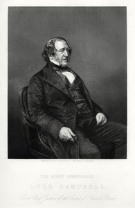 John Campbell, 1er Baron Campbell, homme politique et avocat libéral britannique, vers 1880 - Daniel John Pound