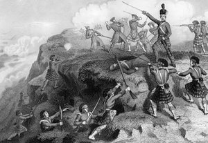 Les Highlanders attaquant la redoute russe, bataille de l