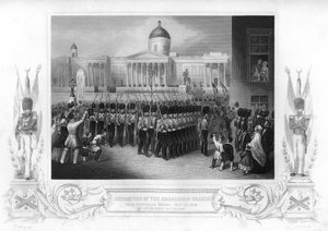 Le départ des Grenadier Guards, Trafalgar Square, Londres - Daniel John Pound