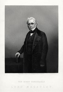 Thomas Babington Macaulay, poète, historien et politicien whig britannique, vers 1880 - Daniel John Pound