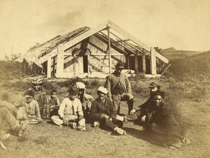 Maison Rununga Kowitis, Waioneo, Baie des Îles, vers 1870 - Daniel Louis Mundy