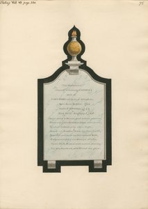 Mémorial à Rebecca, épouse de John Ward, de l