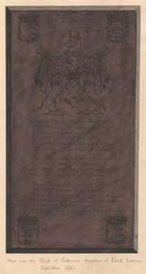 Dalle sur la tombe de Catherine, fille de Lord Latimer, de l