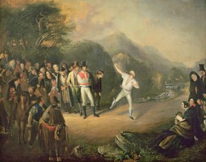 Match de bowling à Castlemary, Cloyne, 1847