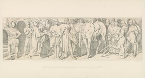 Pendant ce temps, Tostig et Harold Hardrada sont victorieux et reçoivent la soumission de la ville de York - Daniel Maclise