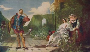 Scène de La Nuit des rois Malvolio et la comtesse, c1840, c1915 - Daniel Maclise
