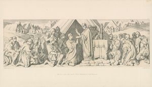 La veille de la bataille. Observance pieuse des Normands