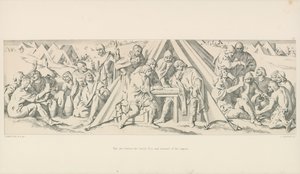 La veille de la bataille. Émeute et beuverie des Saxons - Daniel Maclise