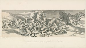La nuit après la bataille; Edith découvre, parmi les morts, le corps d