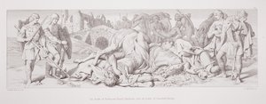 La mort de Tostig et Harold Hardrada après la Bataille de Stamford Bridge, de 